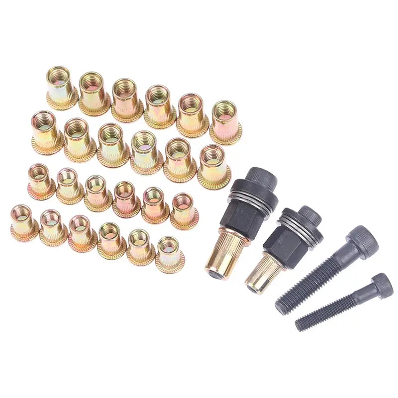 Manual Rivet Nut Gun M6 M8 Stainless Steel Rivet Nut Tool Hexagon Nut Pull Rod For DIY Projects