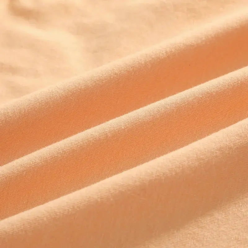 Finetoo peach seamless cotton briefs fabric close-up for womens underwear