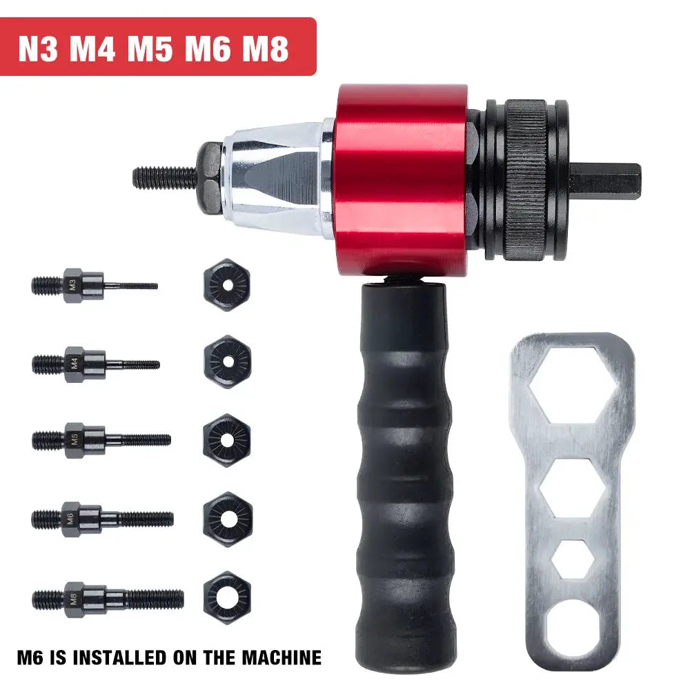 Electric Rivet Nut Gun M3 M4 M5 M6 M8 Industrial Grade Nut Riveting Tool For Fast Reliable Repairs