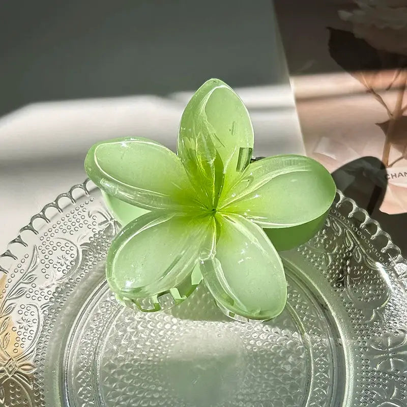 Boho Bloom Fashion Flower Hair Clips For Women Large Claw Hairpins With Secure Hold