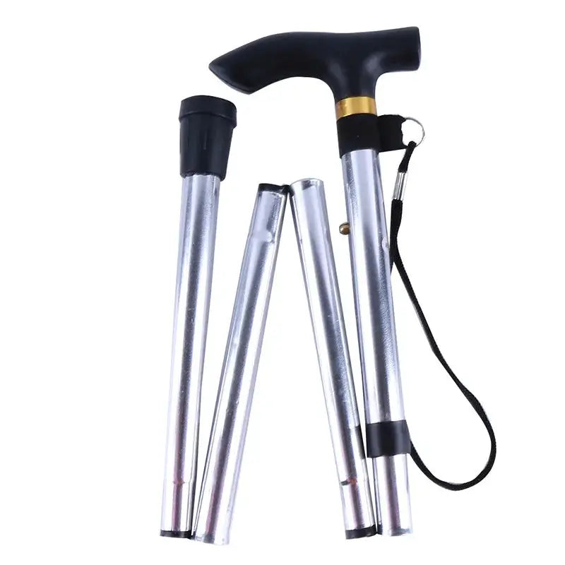 Outdoor Mountaineering Trekking Poles Five Section Telescopic Aluminum Alloy Hiking For Travel