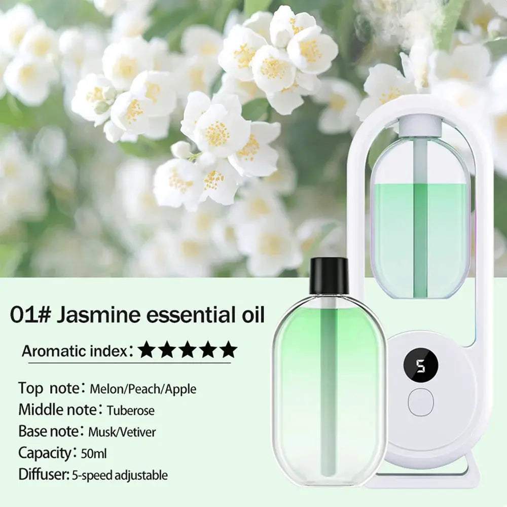 Rechargeable Portable Aroma Diffuser For Essential Oils Aromatherapy With Timed Spray Modes Odor Elimination