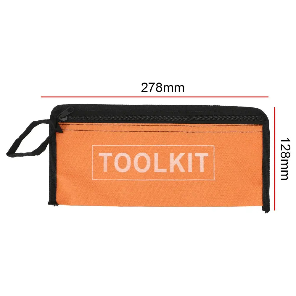 Waterproof Oxford Canvas Organizer Bag With Zipper Portable Multi Function Tool Storage Bag For Hardware And Small Tools
