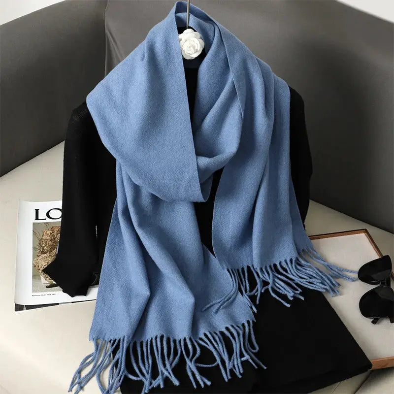 Brand 62 Womens Long Cashmere Blend Winter Scarf Hijab Shawl Wrap For Outdoor Warmth