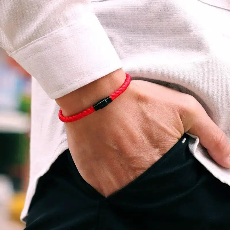 Grade A Keel Rope Bracelet Lucky Red Thread Couples Jewelry Attract Wealth And Prosperity Magnetic Bangle
