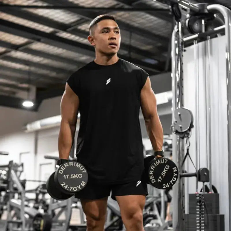 Mens Sleeveless T Shirt Quick Drying Breathable Mesh Tank Top For Gym Fitness Bodybuilding Basketball Summer Workout