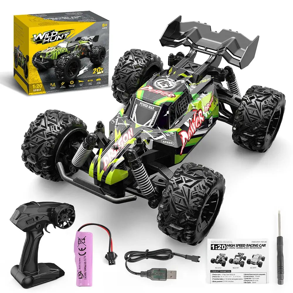 1 To 20 Scale Off Road RC Car With 2.4 GHz Radio Remote RTR High Speed Climbing Monster Truck For Children