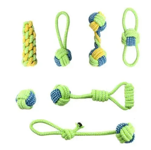 Interactive Cotton Rope Dog Toys For All Sizes Durable Chew Toy Dental Health Puppy Toy