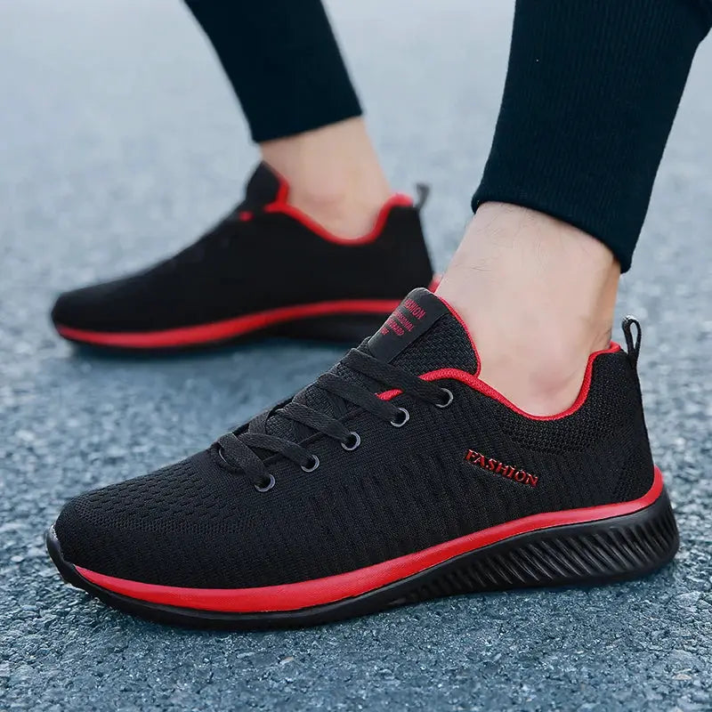Men Running Sneakers Lightweight Walking Shoes Breathable Mesh Moccasin Style Casual Sneakers For Men