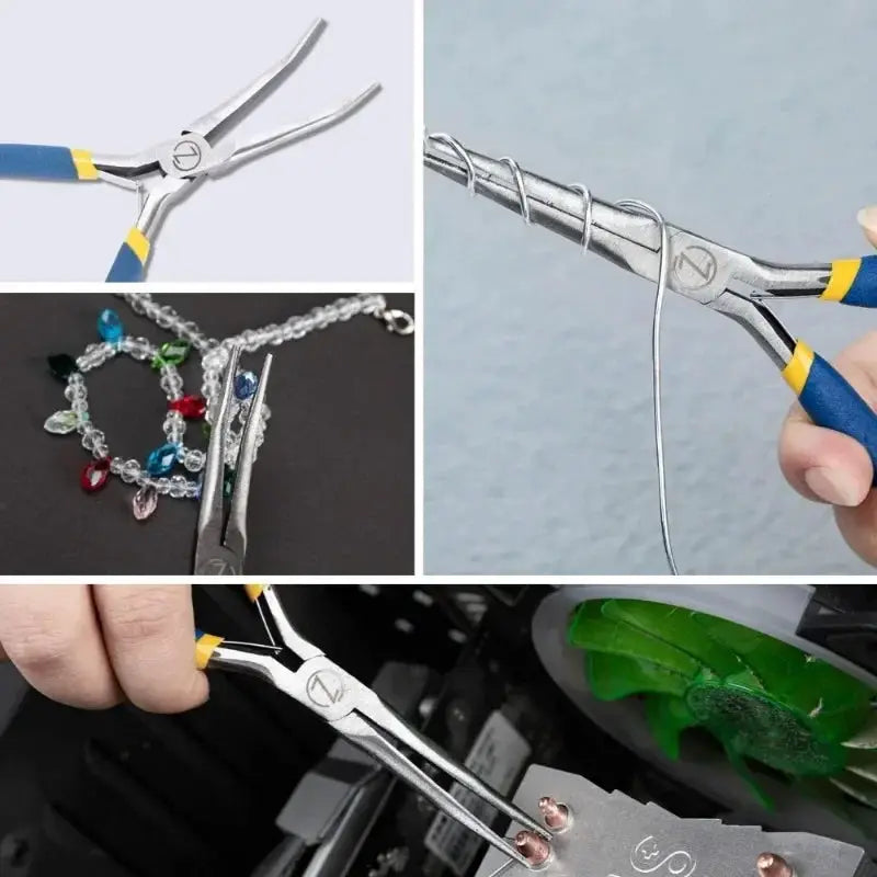 Two Pack 6 Inch Mini Needle Nose Pliers With Comfort Grip Handles And Long Nose Pliers For Handmade Crafts Jewelry Making