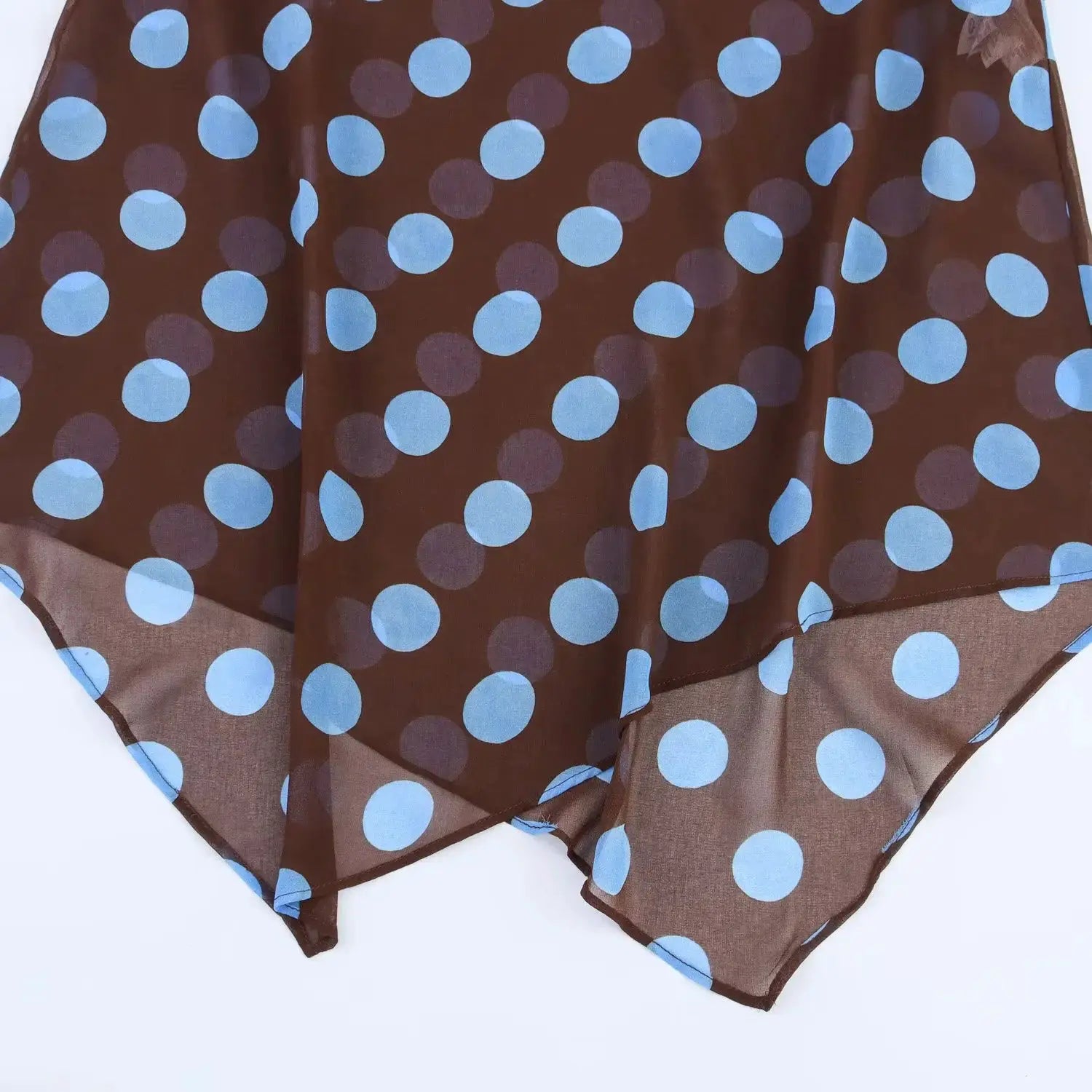 Polka Dot Midi Skirt Two Piece Set for Women Halter Top Beachwear 2026