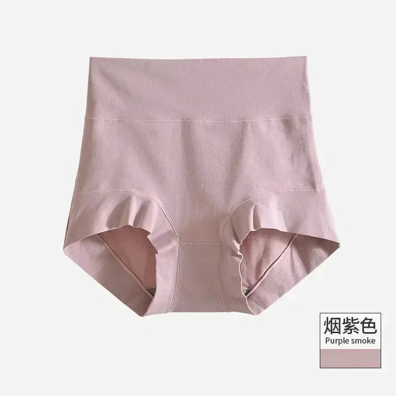 High-rise cotton panties for women by Simples Market in purple smoke