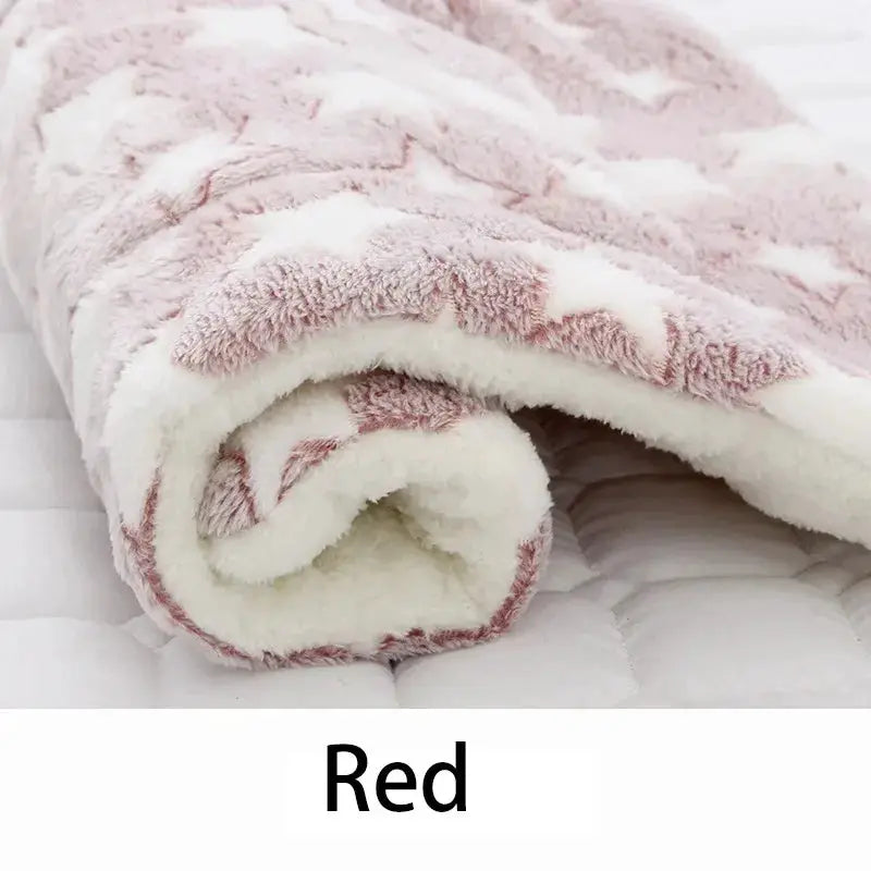 Flannel Pet Sleeping Mat Dog Bed Cat Bed Cushion For Small To Large Dogs Winter Warmth And Comfort