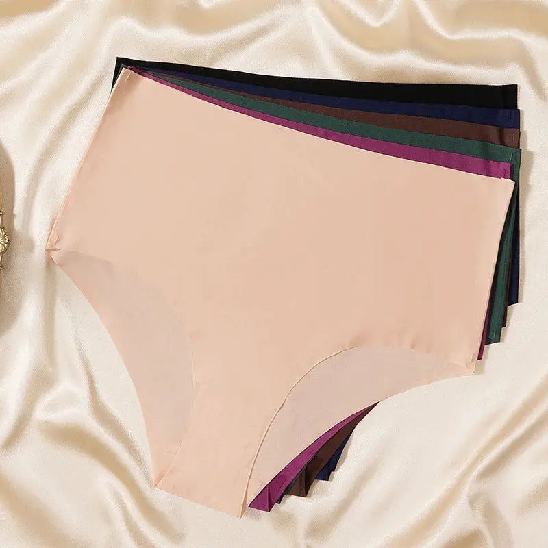 BZEL 3-piece high-waist women's seamless briefs set by Simples Market in multi-color