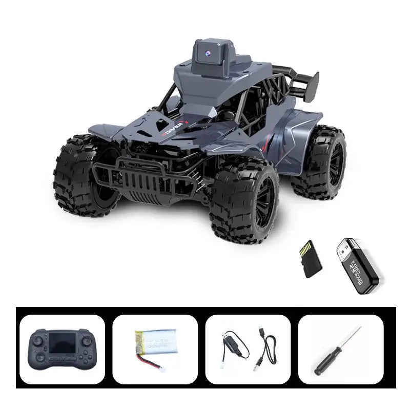 RC Car With Camera FPV Real Time Transmission LCD Remote Fast 2.4G Remote Control Car Voice Chat For Kids And Adults