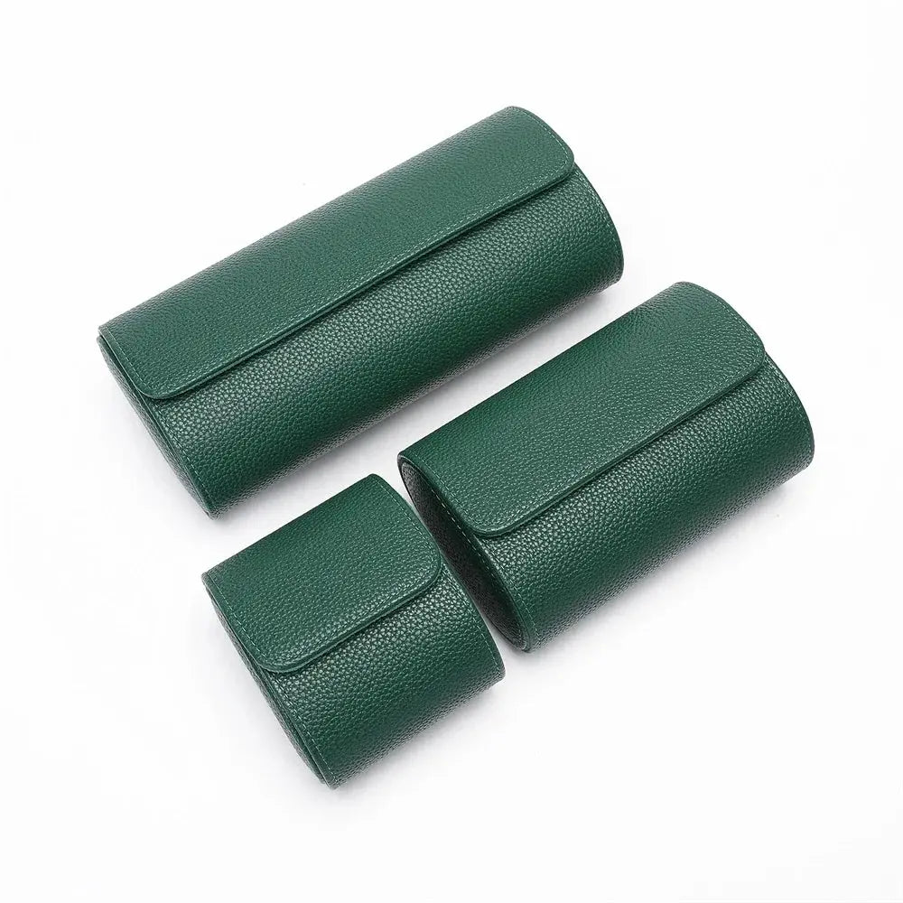 Embers Leather Watch Roll 1 2 3 slots Luxury Genuine Watch Storage Box Travel Bag Watch Case Gift Box Watch Pouch\]p;