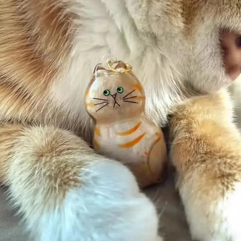 Clear Cat And Dog Hair Capsule Keychain Memorial Pendant For Pet Keepsake Do It Yourself Jewelry