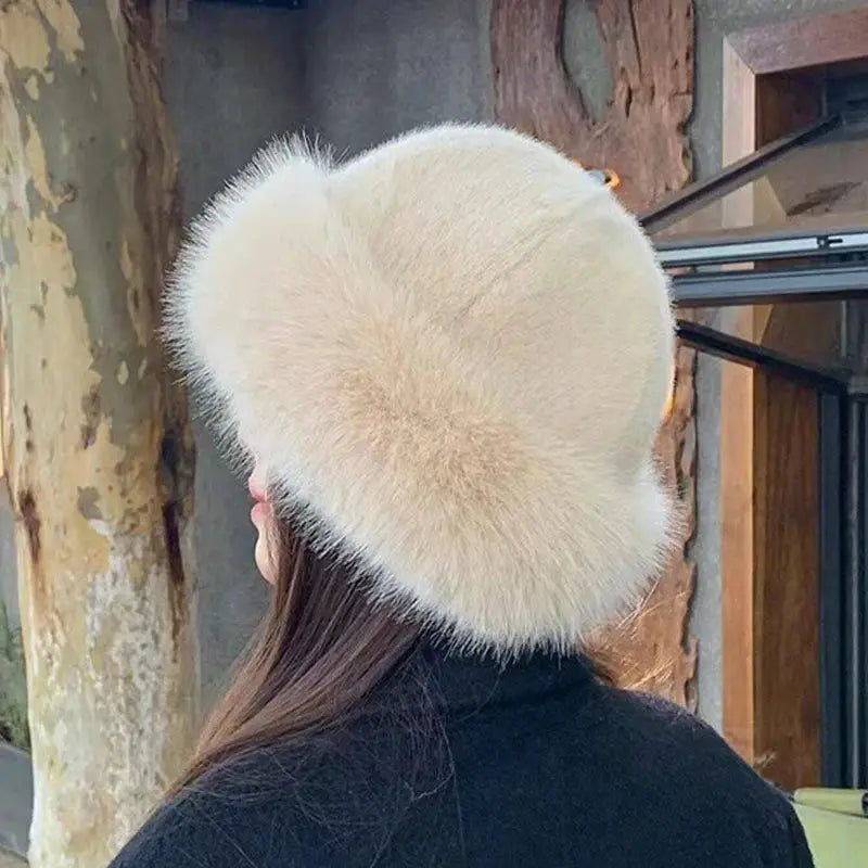 AuroraCo Womens Mongolian Style Furry Hat Korean Inspired Thickened Winter Warmth And Flattering Fit