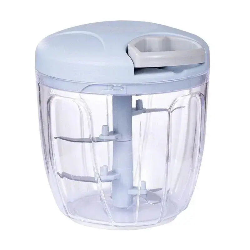 Manual Meat Mincer And Garlic Chopper With Rotating Blades For Vegetables Onions And Garlic 500ml And 900ml Capacity