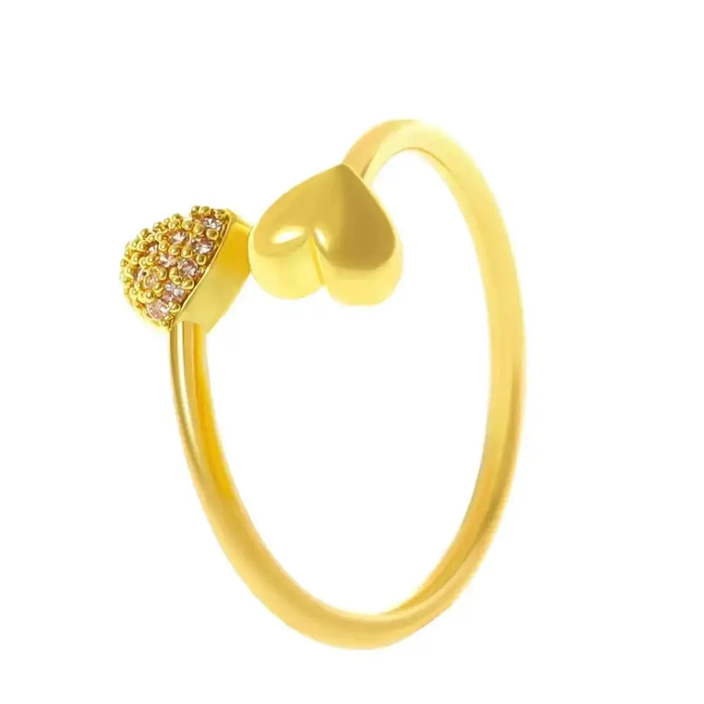 Retro Baroque Imitation Pearl Ring Women Irregular Shape 14K Gold Plated Vintage Style Jewelry