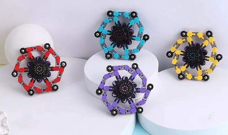 Finger Gyro Decompression Toy Rotator Transformable Fatigue Relief Stress Relief Gifts For Children And Adults