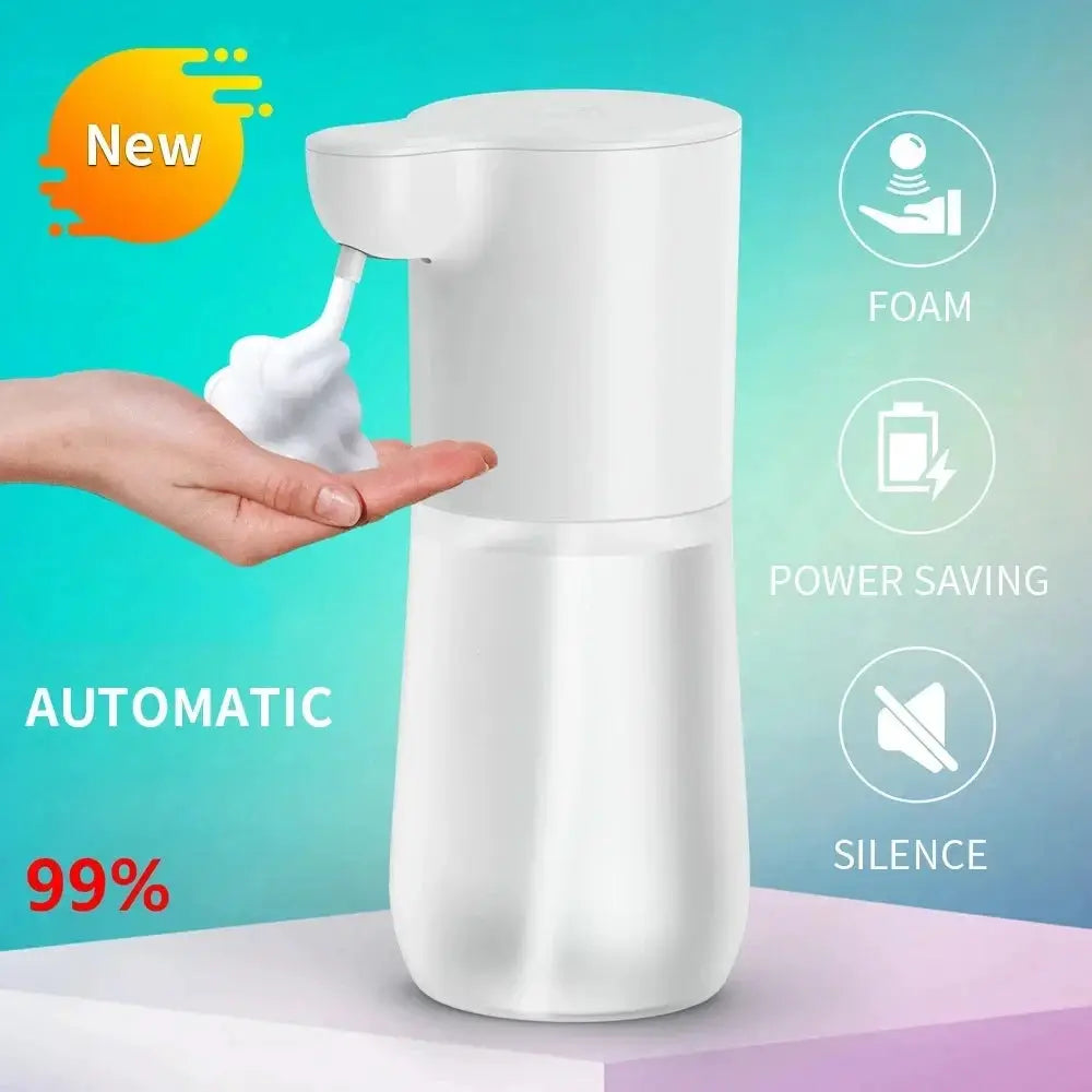 HOMEFISH automatic soap dispenser by Simples Market; white, 350ml, USB charging, contactless foam