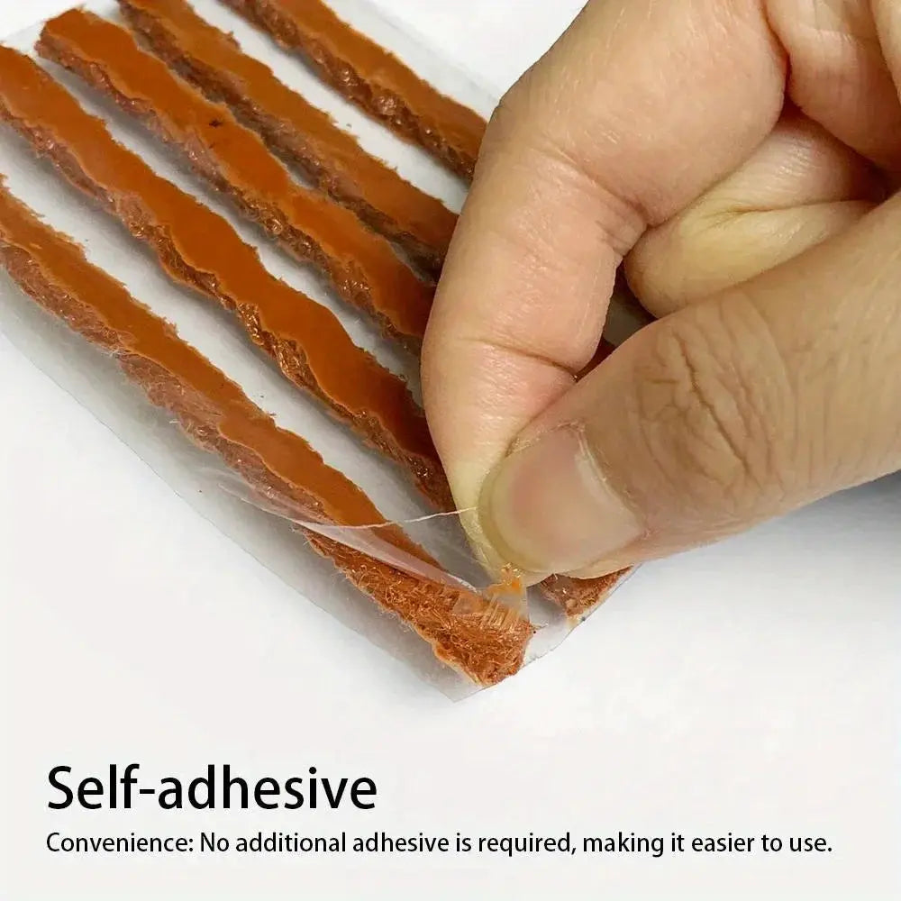 Emergency Tire Repair Kit by Simples Market with orange self-adhesive repair strips in packaging