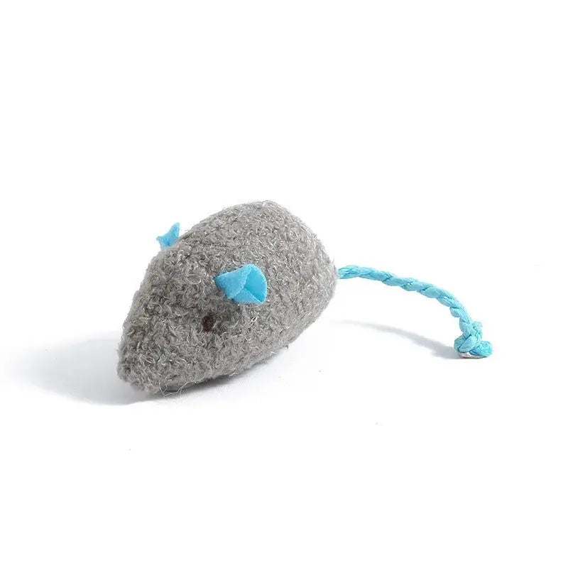 Rattle Cat Mouse Toys Set With Catnip Pre Filled Faux Fur Interactive Cat Toys For Cats 3 To 200 Pack