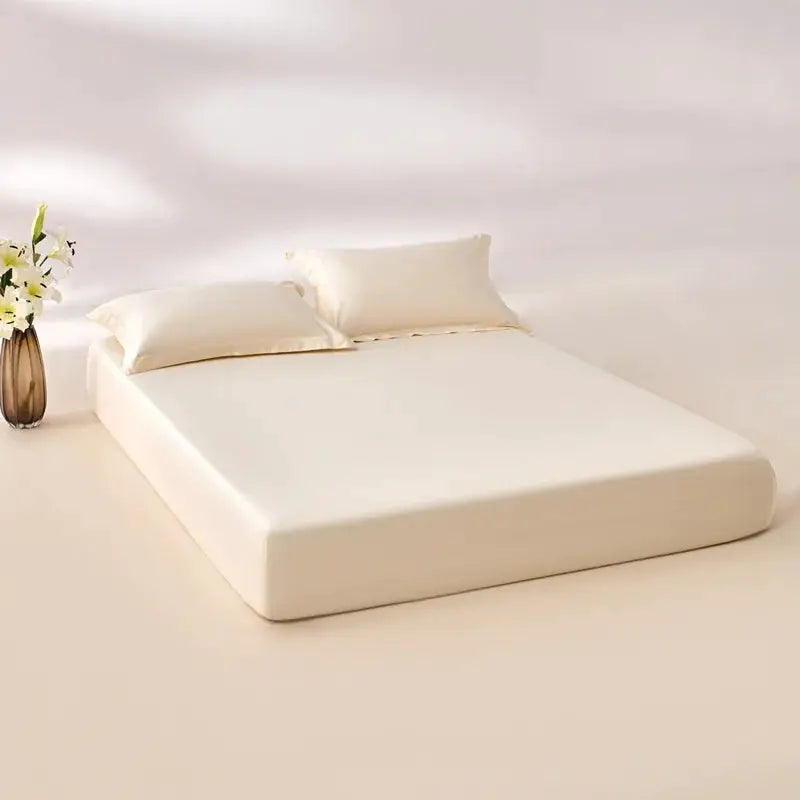 Simples Market fitted sheet, 100% Egyptian cotton, white, elasticated edges for 140/160/200 cm mattresses