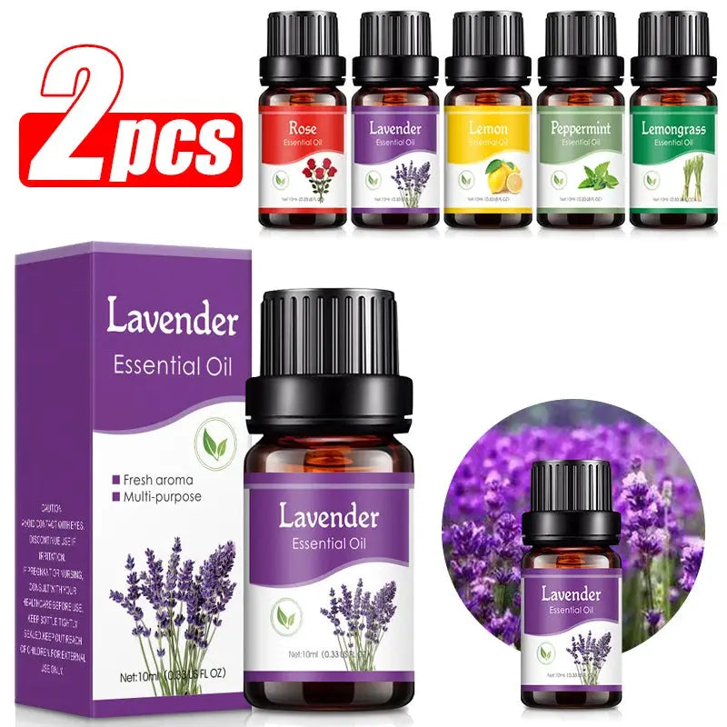 10ml Lavender Essential Oil Water Soluble For Diffusers And Car Air Freshener Fragrance