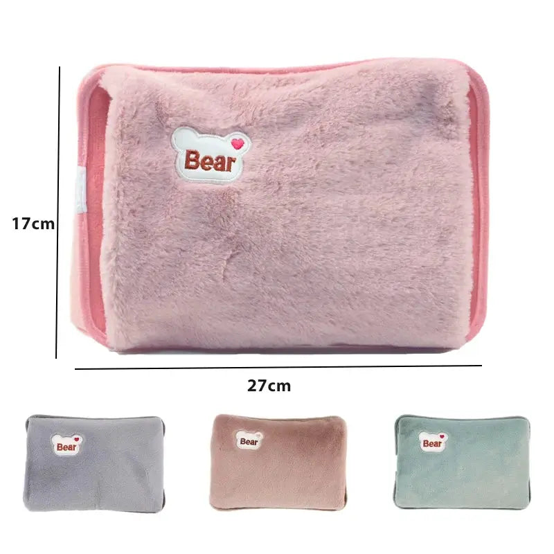 CozyHeat Electric Plush Hot Water Bag Reusable Warm Water Bottle With EU Plug For Quick Winter Heat