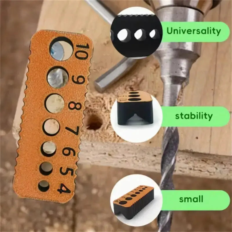 Drill Guide Jig For 4mm To 10mm Holes Diy Precision Block Joint Tool Multifunctional Accessory