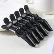 SalonPro 5 Pack Alligator Hair Clips Set With Double Hinged Clamps And Two Springs For Secure All Day Salon Styling