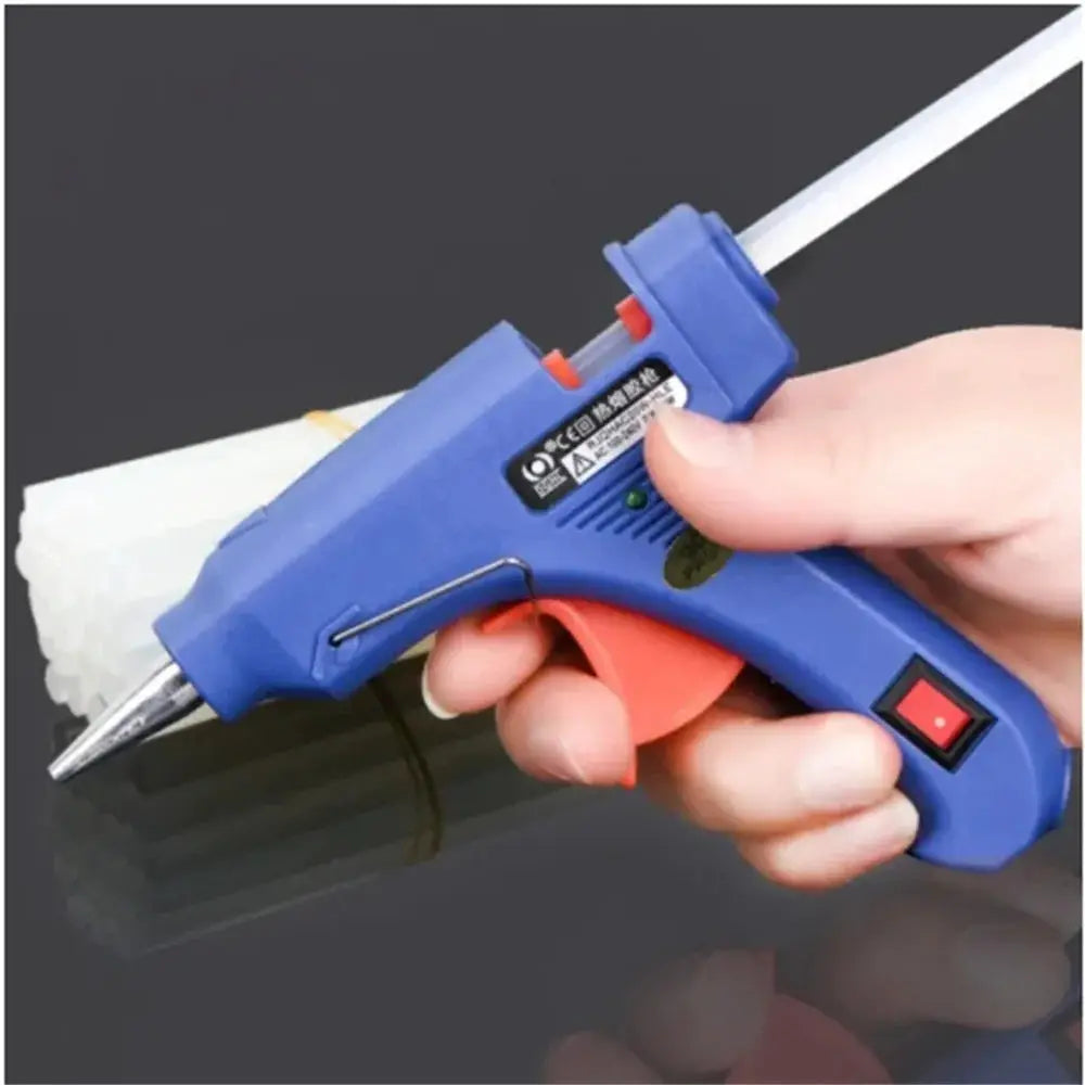 20W Hot Melt Glue Gun Mini DIY Tool For Household And Light Industrial Use 7mm Glue Sticks Anti Drip Nozzle EU Plug