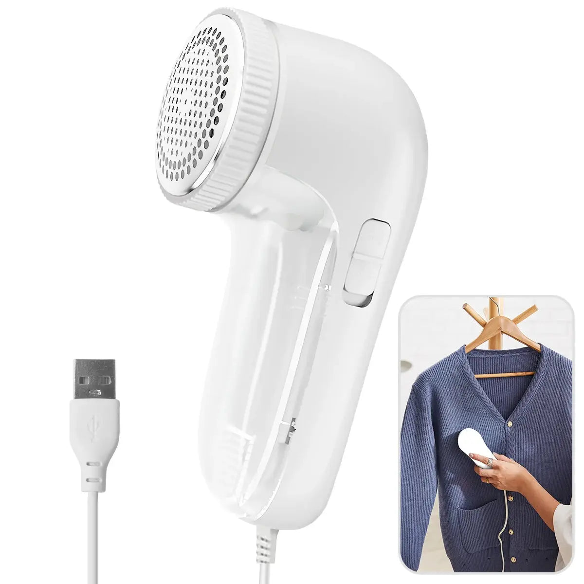 BrightNest Electric Fabric Lint Remover Shaver With Stainless Steel Blades And Micro Arc Mesh For Gentle Fabric Refresh
