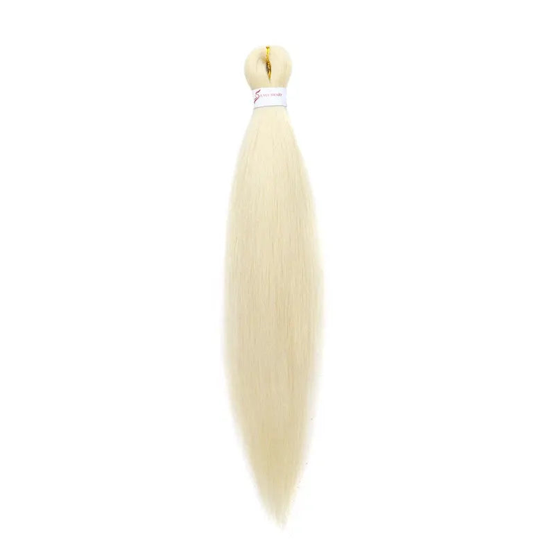WIGSIN 20-inch synthetic pre-stretched yaki EZ box braiding hair bundle in blonde, Simples Market.