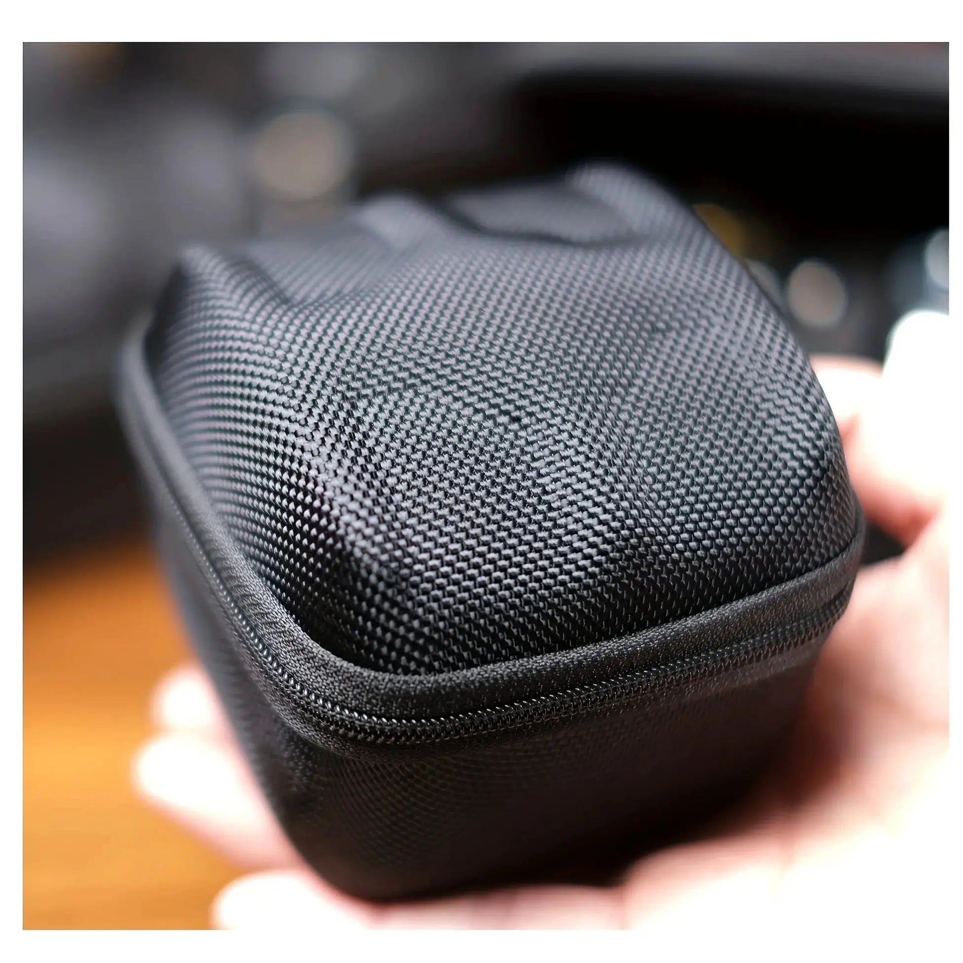 1pc Black Watch Storage Box - Hard Case W/Soft Pillows, Velvet Lined for Jewelry & Watches Protection
