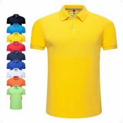 Unisex polo shirts by Simples Market; solid color set in 10 colors, short sleeves