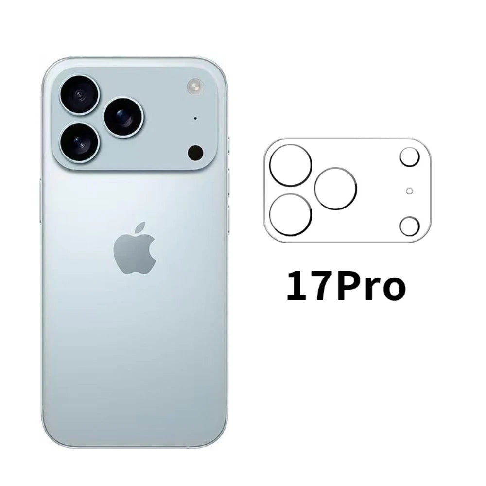 4-pack camera lens protectors for iPhone 17 Pro/Max and Air 17/16/15/14 Pro Max, tempered glass