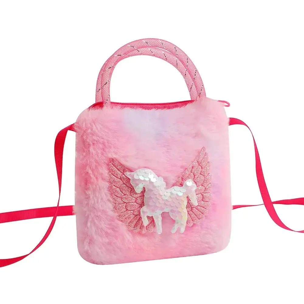 Fashion Sweet Unicorn Crossbody Handbag For Girls Cute Kid Bag Birthday Party Gift Little Girl Purse