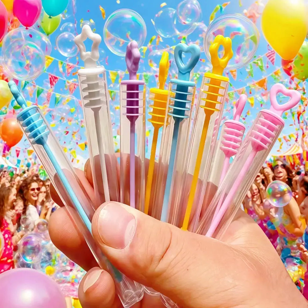 Mini Color Bubble Bottles Party Favors Empty Bottles 10 To 100 Pcs For Birthday Wedding Baby Shower Decoration Supplies
