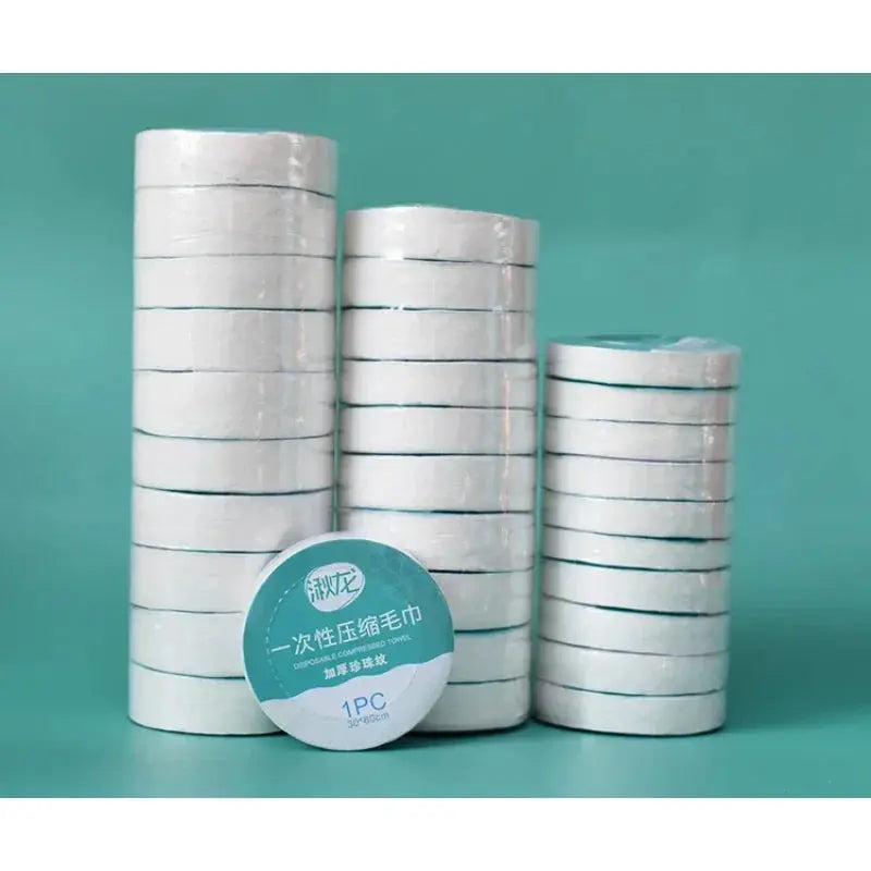 10 Piece Compressed Towels Set For Travel, Quick Drying, Disposable Yet Washable Cloth Towels, Napkins, Washcloths