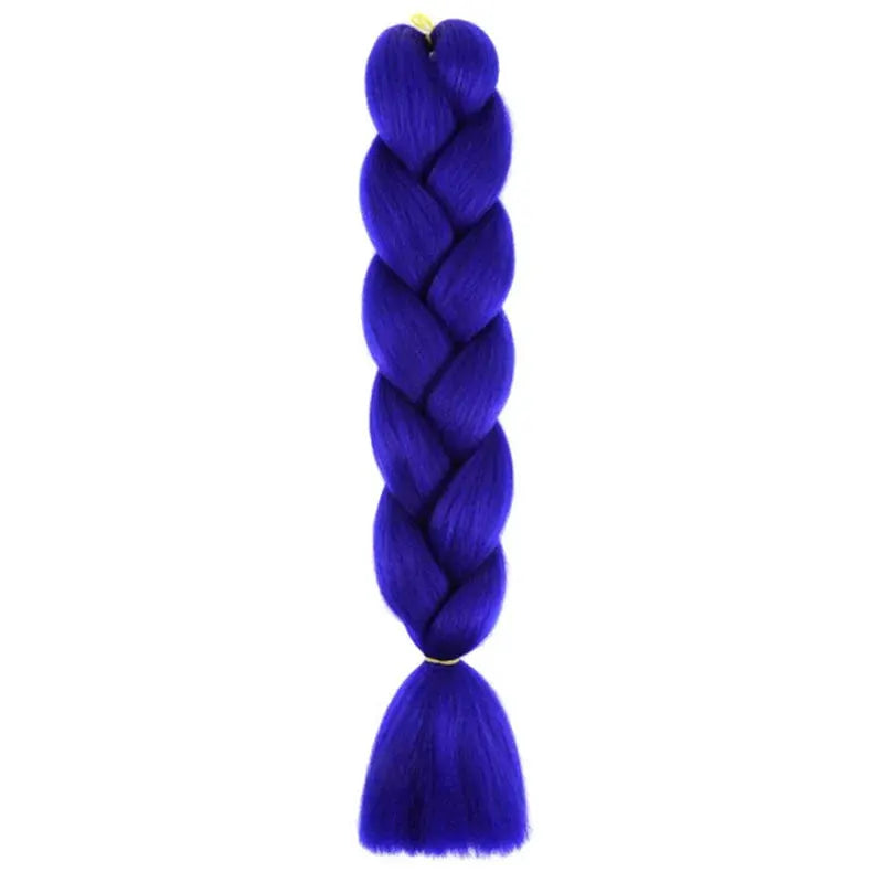 24 Inch Synthetic Long Box Braiding Hair Extensions Yaki Straight Texture For Women Dreadlocks