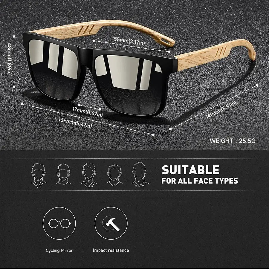 Designer Vintage Square Frame Sunglasses Unisex UV400 Protection For Men And Women Driving Fishing Casual Eyewear