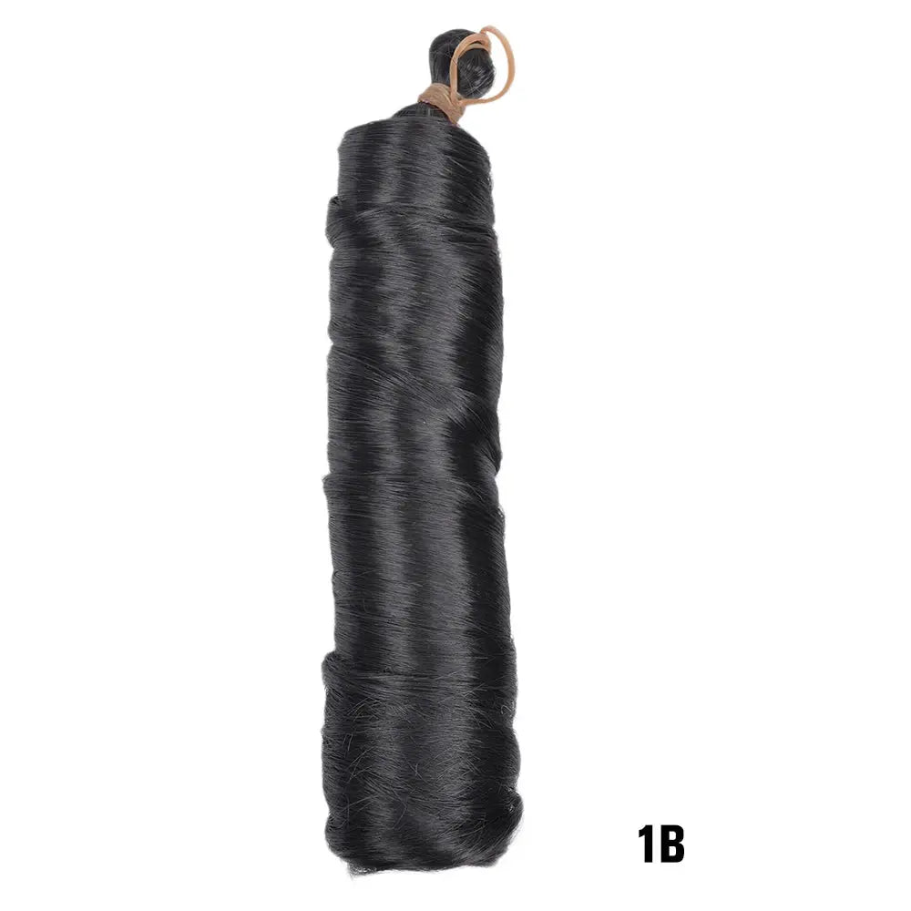 French Curls braiding hair extension by Simples Market, synthetic spiral curls, color 1B