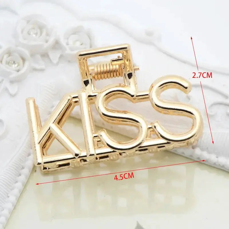 LuxeHair Geometric Metal Hair Claw Clip For Women And Girls Elegant Minimal Design For Secure Hold
