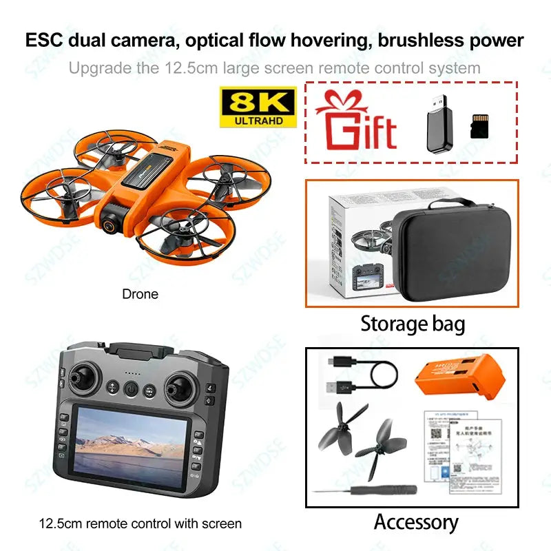 S156 RC Drone 2.4G 5G WiFi Professional Aerial Photography QuadCopter with Dual HD Camera GPS Brushless Motor Gift