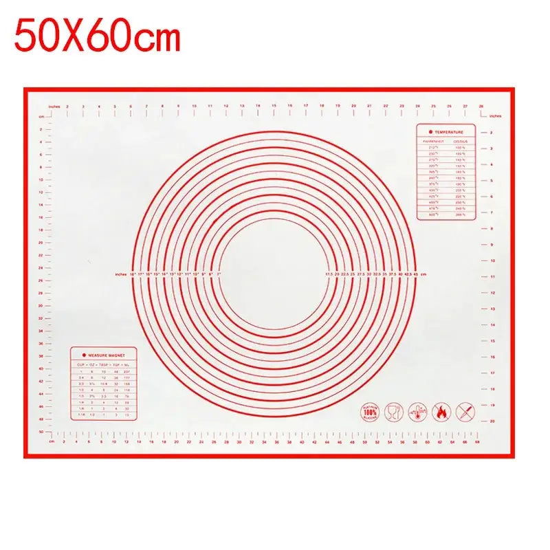 UNTIOR Silicone Baking Mat And Kneading Pad Nonstick Dough Mat For Pizza Cake Pastry Baking