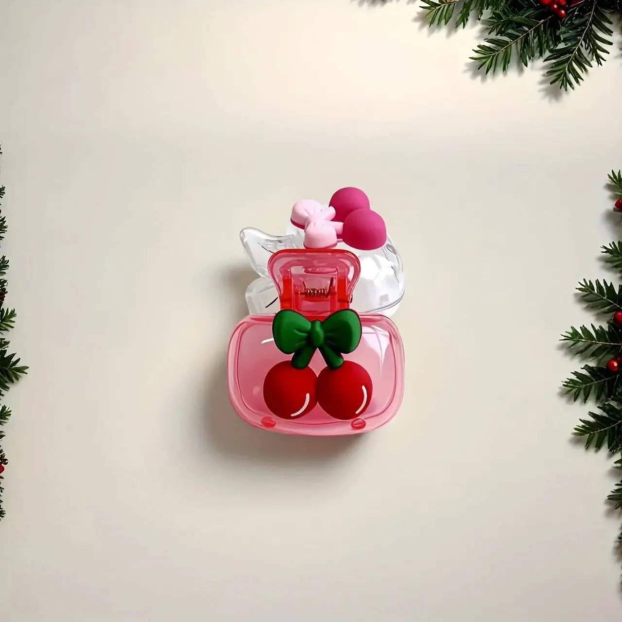 Cute Cherry Design Toothbrush Holder With Cherry Pattern Protects Toothbrush Head And Dual Drainage Holes