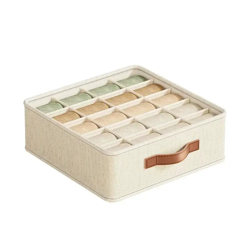 Fabric Drawer Organizers 1 To 5 Pack For Underwear Socks And Bras With Dividers Foldable Closet Shelf Organizer Box